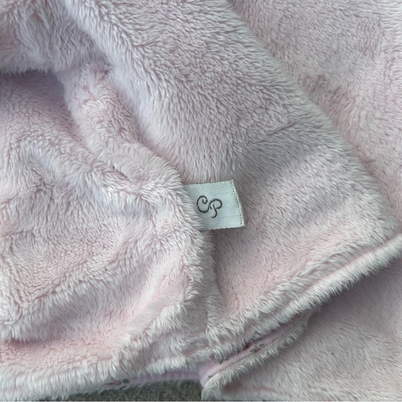 Classic Pooh Disney Newborn Baby Girl Pink Fleece Cardigan Sweater Jacket - Picture 5 of 10